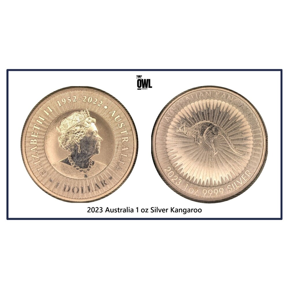 2023 1 oz Silver Kangaroo BU .9999 Australia Perth Mint
